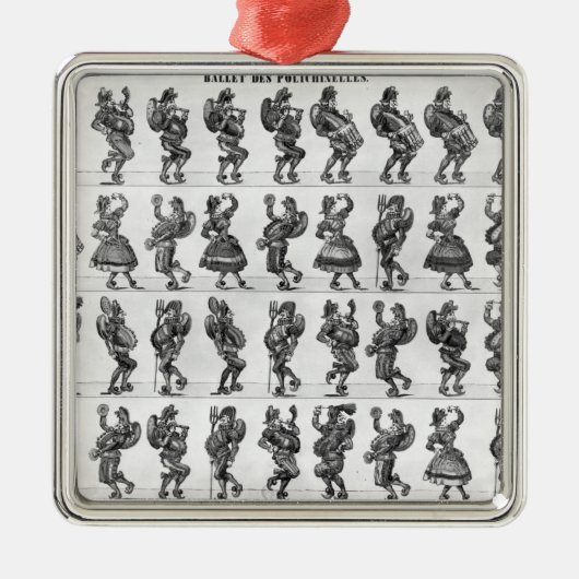 Ballett des Polichinelles Ornament Aus Metall (Vorne)
