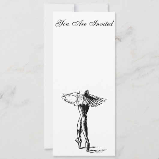  Ballett Einladung (Vorderseite)