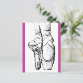 Ballett — En Pointe Postkarte (Stehend Vorderseite)