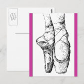 Ballett — En Pointe Postkarte (Vorne/Hinten)