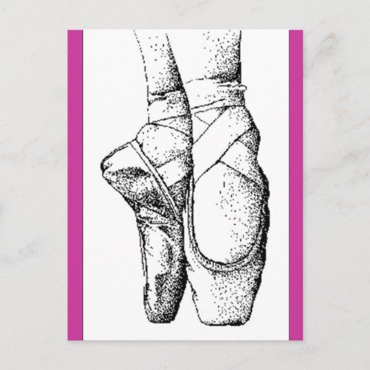 Ballett — En Pointe Postkarte (Vorderseite)