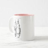 Ballett — En Pointe Zweifarbige Tasse (Vorderseite Links)