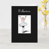 Ballett-Erwägung / Ballerina Geburtstagskarte Karte (Gelbe Blume)