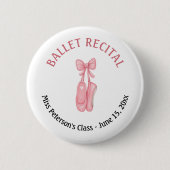 Ballett Erwägung Rosa Schuhe Gastgeschenk Button (Vorderseite)