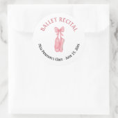 Ballett Erwägung Rosa Schuhe Gastgeschenk Runder Aufkleber (Tasche)