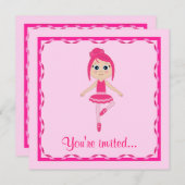 Ballett-Erwägungsgrund: Anfänger-Ballerina Einladung (Vorne/Hinten)