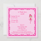 Ballett-Erwägungsgrund: Anfänger-Ballerina Einladung (Rückseite)