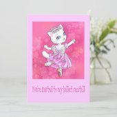 Ballett-Erwägungsgrund Einladung (Stehend Vorderseite)