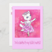 Ballett-Erwägungsgrund Einladung (Vorne/Hinten)