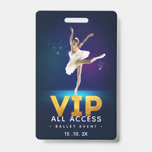 Ballett-Event VIP All Access Pass Ausweis (Vorderseite)