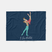 Ballett Fleecedecke (Vorderseite (Horizontal))