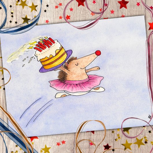 Ballett Geburtstagskarte von Nicole Janes Postkarte