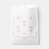 Ballett Geburtstagsparty Kinderdusche Pink Balleri Geschenktütchen (Vorderseite)