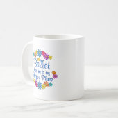 Ballett-glücklicher Platz Kaffeetasse (Vorderseite Links)