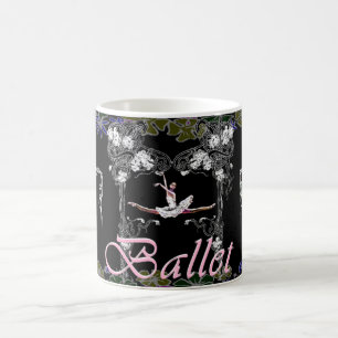 Ballett Grande Jete in geblühter Bogen-Tasse Kaffeetasse