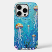 Ballett im Meer: Quallen in einem pulsierenden Mee Case-Mate iPhone Hülle (Rückseite)