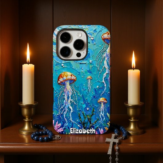 Ballett im Meer: Quallen in einem pulsierenden Mee Case-Mate iPhone Hülle