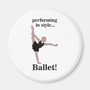 Ballett in stilvoller Ausführung Ballerina Tänzeri Magnet