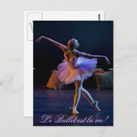Ballett ist Lebenskarten Postkarte (Vorne/Hinten)