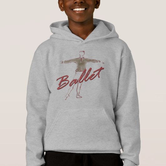 Ballett-Jungen-Geschenke für Tänzer Hoodie (Vorderseite)