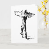 Ballett Karte (Gelbe Blume)