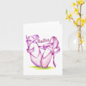 Ballett Karte (Gelbe Blume)