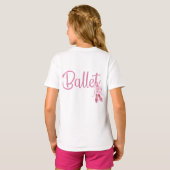 Ballett-Katzen-Mädchen-T-Shirt T-Shirt (Schwarz voll)