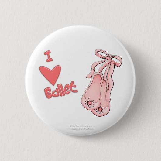 Ballett-Knopf Button (Vorderseite)