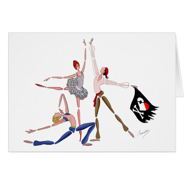 BALLETT-KORSAR-PIRATEN-BALLERINA (Vorderseite (Horizontal))