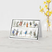 Ballett-Kostüm-Entwurf, Gruß-Karte Karte (Gelbe Blume)