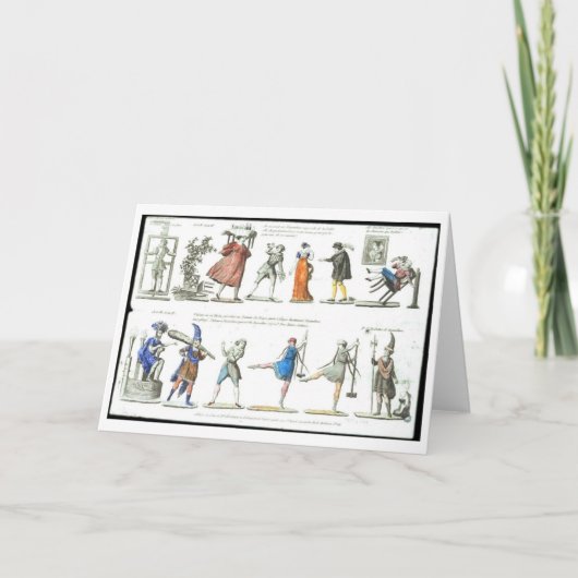 Ballett-Kostüm-Entwurf, Gruß-Karte Karte (Vorderseite)