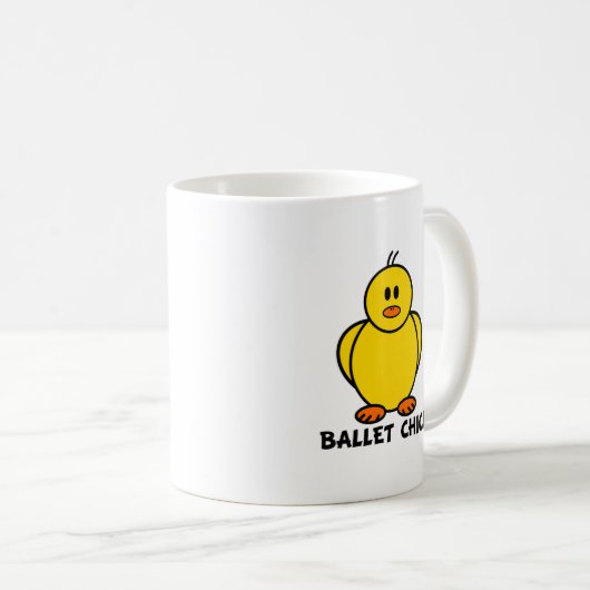 Ballett-Küken Kaffeetasse (VorderseiteRechts)