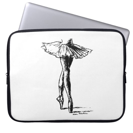 Ballett Laptopschutzhülle (Vorderseite)