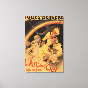Ballett L'Arc-en-Ciel bei Folies-Bergere Leinwanddruck