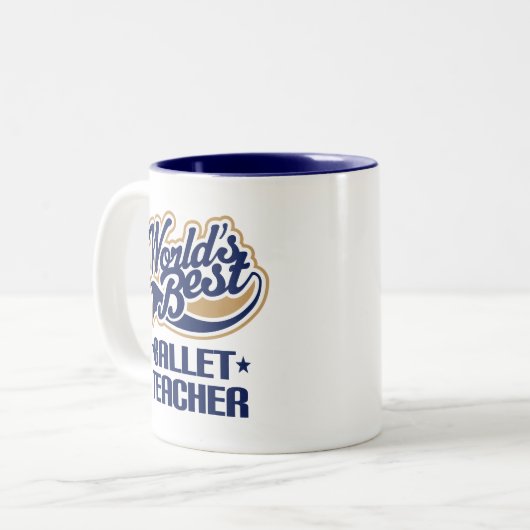 Ballett-Lehrer-Geschenk Zweifarbige Tasse (Vorderseite Links)