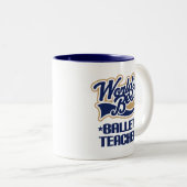 Ballett-Lehrer-Geschenk Zweifarbige Tasse (VorderseiteRechts)