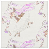 Ballett-Liebe-Häschen-Polyester-Webart-Gewebe 58" Stoff (Nahaufnahme)