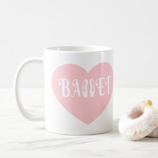 Ballett Liebe Tanz Personalisieren Ctomizeus Kaffeetasse (Mit Donut)