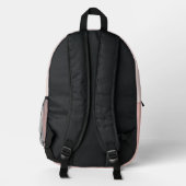 Ballett Mädchen Rosa Bedruckter Rucksack (Rückseite)