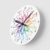 Ballett-Muster (Spektral) Runde Wanduhr (Winkel)