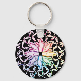 Ballett-Muster (Spektral) Schlüsselanhänger