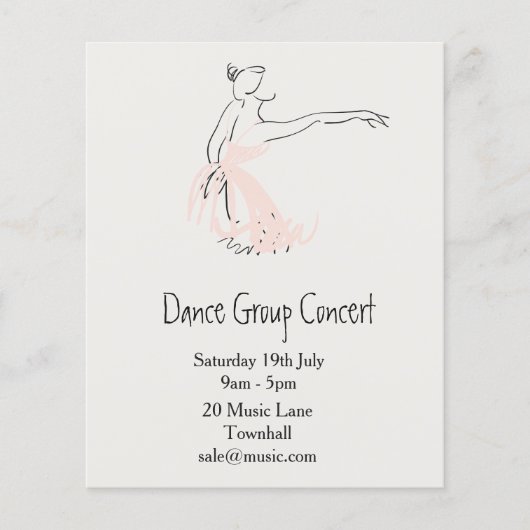 Ballett- oder Modern Dance-Aufführung Flyer (Vorne)