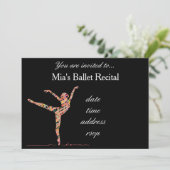 Ballett- oder TanzErwägung Einladung (Stehend Vorderseite)