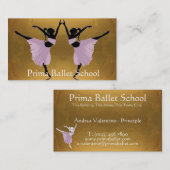 Ballett oder Tanzschule-Visitenkarten Visitenkarte (Vorne/Hinten)