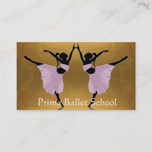 Ballett oder Tanzschule-Visitenkarten Visitenkarte (Vorderseite)