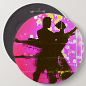 Ballett-Paar in rosa gestört Button (Vorne & Hinten)