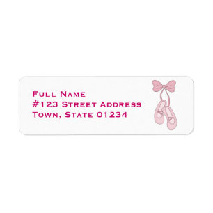 Ballett-Pantoffel, die Aufkleber verschicken