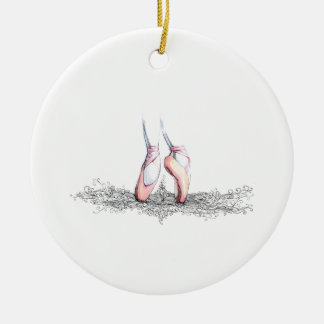 Ballett-Pantoffel Keramikornament