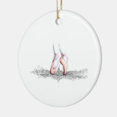 Ballett-Pantoffel Keramikornament (Links)