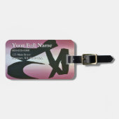 Ballett-Pantoffel-kundengerechter Gepäckanhänger (Vorderseite horizontal)